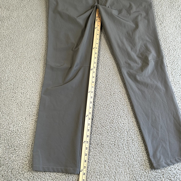 Yogasmoga Pants Men's XL Gray D'or Hybrid Straight Leg Activewear Zip Pocket - Picture 8 of 15